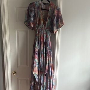 Tolani Vibrant Multicolor Maxi Dress